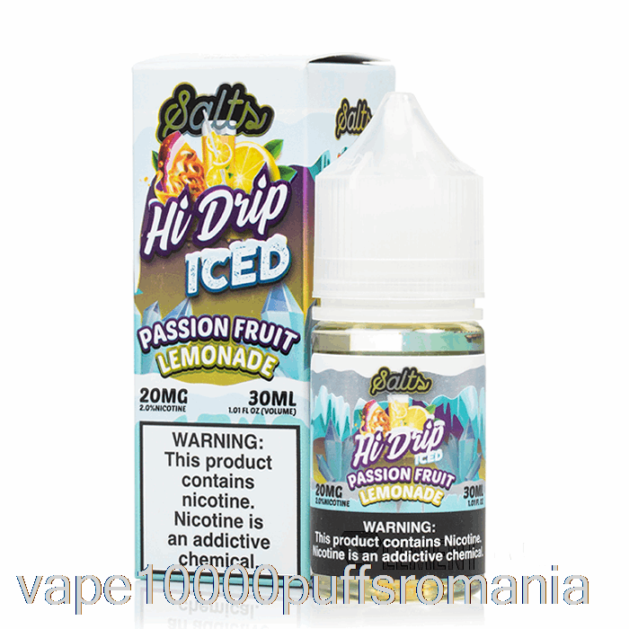 Vape Romania Fructul Pasiunii Limonadă Gheață - Săruri Hi-drip - 30ml 50mg
